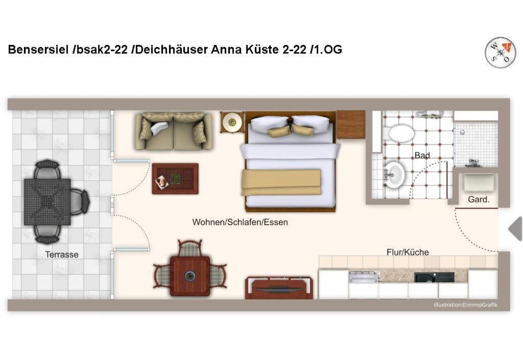 Deichhaeuser Anna Kueste Deichhaeuser Anna Kueste 2-22 Bensersiel Exterior foto